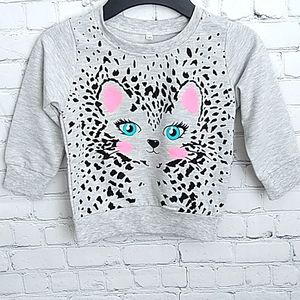 Girls Cartoon Graphic Sweatshirt